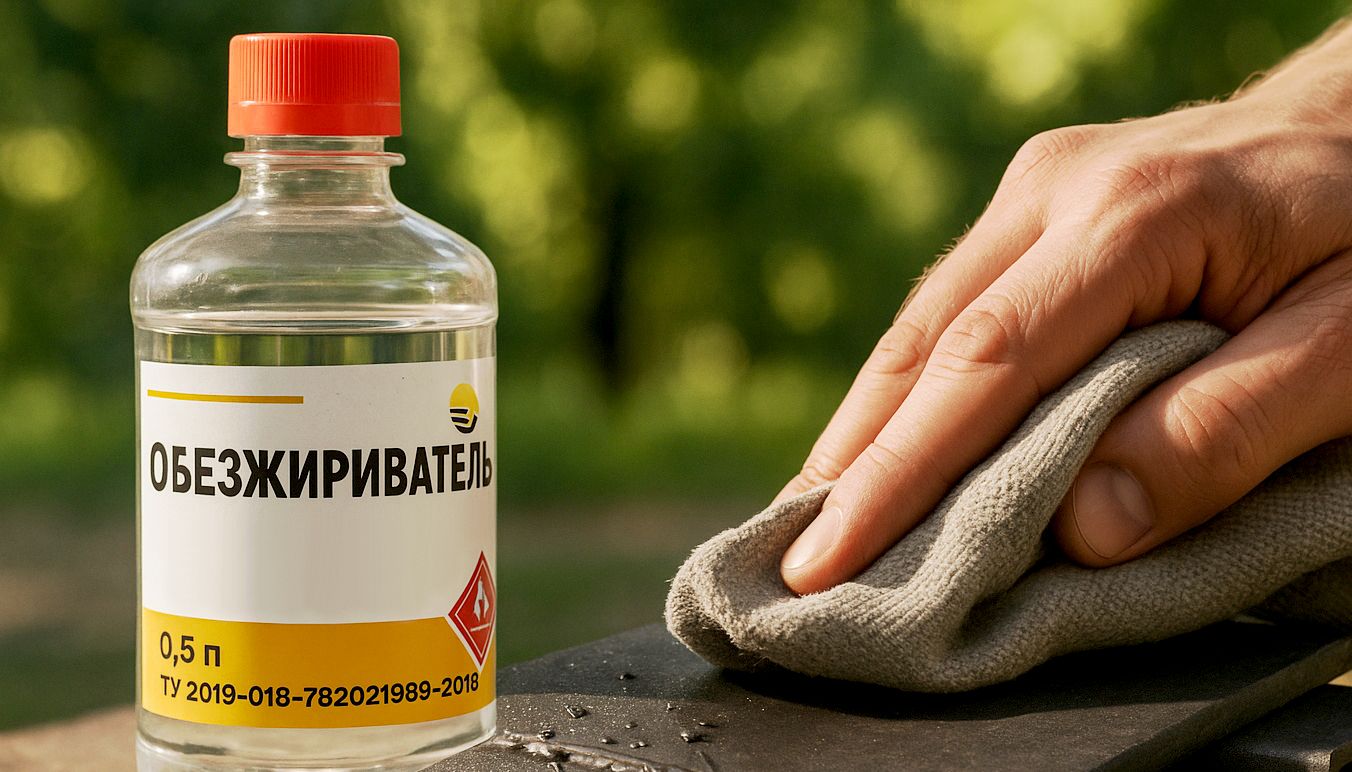 Обезжиривание поверхности - изображение