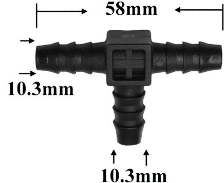 Соединитель трубок угловой автомобильный AS-1161 - схема