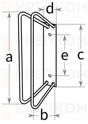 Держатель для велосипедов - схема, чертеж