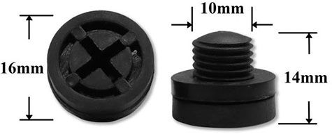 Автомобильная вставка-заглушка резьбовая AS-1142 - схема