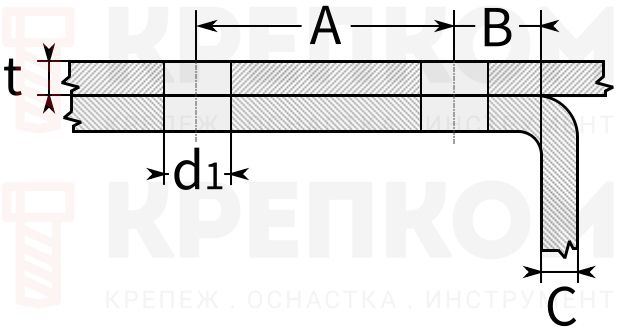 Lindapter Hollo-Bolt Countersunk HBCSK 82031 - размеры и монтаж
