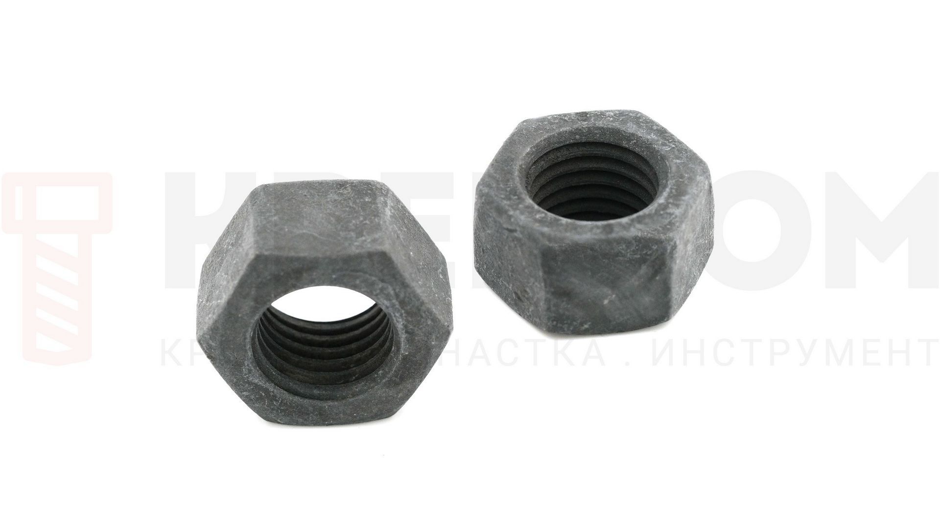 Гайка шестигранная 10 класса прочности с термодиффузным цинкованием - фото