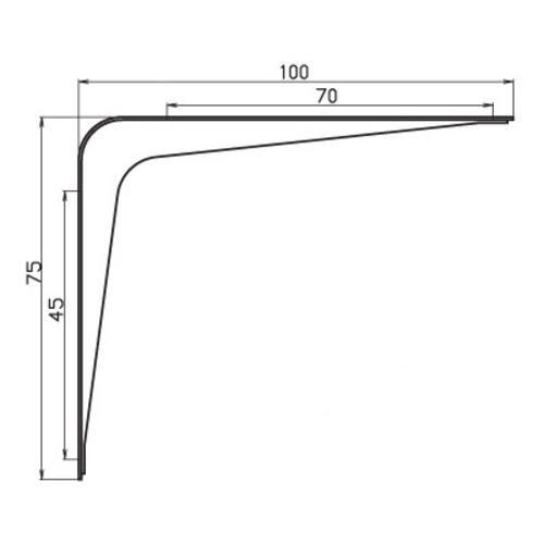 Уголок кронштейн - схема