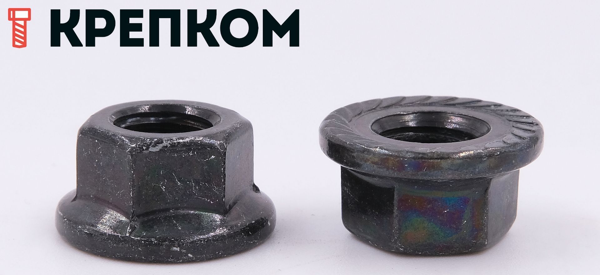 Гайка с фланцем и насечкой DIN 6923 - фото