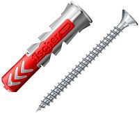 Дюбель 6х30 с шурупом S Fischer DUOPOWER K NV 534997, нейлон, 12 шт в блистере