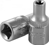 Торцевая головка 1/4"DR, внешний TORX Е-4 Jonnesway S06H204