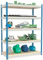 Стеллаж металлический до 300 кг, 5 полок Металл-завод МКФ 18915-2,5 2500х1830х910 мм
