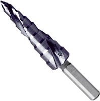 Сверло ступенчатое 5-12 мм HSS-G RUnaTEC, UltimateCUT FlowStep Ruko 101650-9P, 7 ступеней