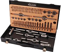 Изображение товара Набор метчиков и плашек для метрической резьбы Volkel 48002, 66 предметов, HSS-G