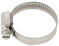 Хомут червячный 16-27 мм, нержавеющая сталь W4 (10 штук)