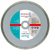 Диск алмазный по плитке 230х2,4х22,23 мм DRONCO Perfect GRF 4230510