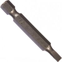 Бита прямой шлиц SL длина 50 мм, E1/4" Волжский Инструмент, сталь S2