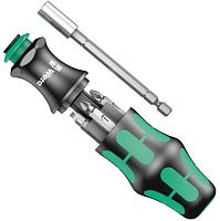 Отвертка с битами Wera Kraftform Kompakt 28 WE-134491, 7 предметов