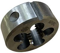 Плашка М18х2,5 мм 9ХС Волжский Инструмент 3704092, левая метрическая резьба Плашка М18х2,5 мм 9ХС Волжский Инструмент 3704092, левая метрическая резьба