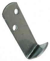 Крючок для одежды однорожковый 55х20х20 мм ПТ 804030553, оцинкованная сталь, 4 шт в блистере