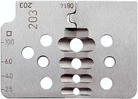Пара фасонных ножей 4 гнезда 2,5 - 10 мм² для стриппера RE-7082033 Rennsteig RE-70820330