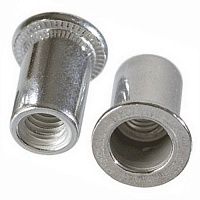 Резьбовая заклепка М16 с цилиндрическим бортиком, сталь