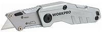 Нож складной быстросменный Workpro WP211010