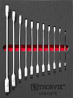Набор ключей комбинированных трещоточных 8-24 мм Thorvik UTS11STE, 11 предметов