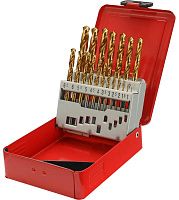 Изображение товара Набор сверл по металлу H-Tools PRO 19 шт 1-10 мм с покрытием TiN для жестких условий