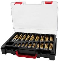 Набор сверл по металлу 1-10 мм HSS-G TiN Terrax by Ruko A250200RO, 170 шт