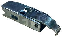 Замок-защелка скрытый с демпфером L=72 мм, нагрузка 20 кг, B323, оцинкованная сталь
