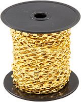 Цепь декоративная стальная "Сантехническая", золото