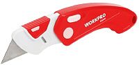Нож складной пластиковый быстросменный Workpro WP211004