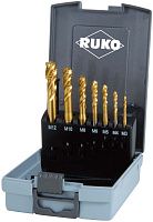 Изображение товара Набор резьбонарезных метчиков M3-M12 HSS-G TiN DIN 371/376 Ruko 245066RO 7 шт