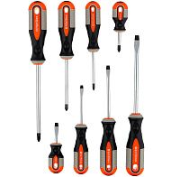 Набор отверток SL5-8, PH1-3 Ombra ROUND GRIP 975008, 8 предметов