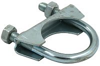 Хомут глушителя "стремянка" 44,5 мм, оцинкованная сталь W1