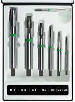 Изображение товара Набор резьбонарезных метчиков M3-M12 HSSЕ Ruko 245061RK