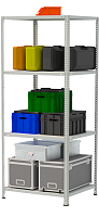 Стеллаж металлический до 150 кг, 4 полки Металл-завод СТФ 764-2,5 2500х700х600 мм
