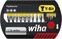 Набор бит PH, PZ, TX типа Y-bit длиной 25 мм, C1/4" Wiha Flip Selector 41827, 13 предметов
