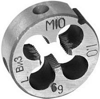 Плашка М24х1,5 мм 9ХС Волжский Инструмент 5203025, левая метрическая резьба, в упаковке