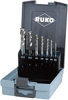 Изображение товара Набор резьбонарезных метчиков M3-M12 из HSS-G Ruko 245058RO, 7 шт