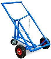 Тележка для металлических бочек 250 л 300 кг КБ-2, без колес, под литую резину