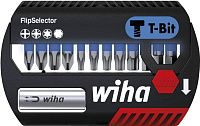 Набор бит PH, PZ, TX, HEX типа T-Bit длиной 25 мм, C1/4" Wiha Flip Selector 41826, 31 предмет