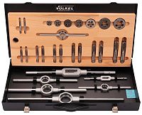 Изображение товара Набор метчиков и плашек Volkel HSS-G для резьбы UNF 1/4"-3/4" 28 шт