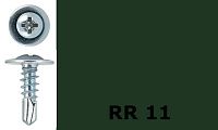 Саморез-клоп с буром 4,2х19 окрашенный, RR 11 (зелёный)