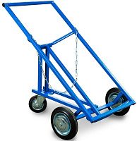 Тележка для металлических бочек 250 л 300 кг КБ-2, без колес, под пневматические колеса