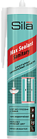 Герметик силиконовый санитарный бесцветный Max Sealant Sanitary Sila Pro, 280 мл