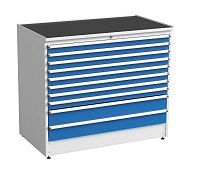 Тумба с выдвижными ящиками высота 1100 мм нагрузка на ящик 75 кг 130/110, Treston 61507046