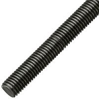 Шпилька дюймовая 7/16"-14x3ft (910 мм) DIN 975 UNC, класс прочности 10.9 (Grade 8), без покрытия