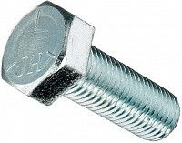 Болт дюймовый с полной резьбой DIN 933 UNC, класс прочности 8.8 (Grade 5), оцинкованная сталь