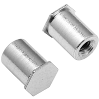 Втулка запрессовочная М3,5х25 мм BSOS-30315 с глухой резьбой и шестигранной головкой, нержавеющая сталь А2