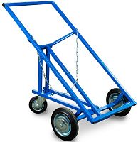 Тележка для металлических бочек 250 л 300 кг КБ-2, литые колеса