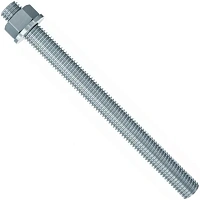 Шпилька резьбовая анкерная G M8х110 мм GVZ Fischer 561514, класс прочности 8.8, оцинкованная сталь