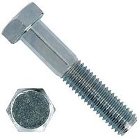Болт шестигранный М18х300 мм DIN 931, класс прочности 5.8, оцинкованная сталь