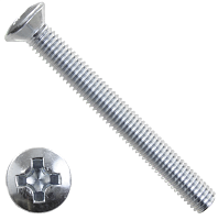 Изображение товара Винт полупотай М4х40 DIN 966 (ISO 7047), оцинкованная сталь